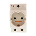 MeanWell Presa Schuko Modulare Tipo F 2M 25A AC 250V IP20 IEC60884