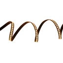 Bobina Striscia Striscia LED 24V da 10 Metri, 12W/M, Dimmerabile PWM, Tagliabile ogni 5cm, IP20, Efficienza 160lm/W, CRI>80, CE, Larghezza 8mm, 3000K Bianco Caldo MS12463