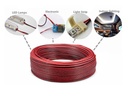 100 Metri Cavo Piattina Rosso Nero 2X0,75mmq Cavo di Prolunga Per Striscia Led Mono Colore