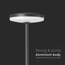 V-TAC Lampada LED da Giardino 12W con Picchetto a Doppio Fissaggio a Terra Colore Antracite, diametro 15 cm, altezza 80 cm, 4000K, IP65 - sku 10426