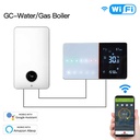 Termostato WIFI Con Meteo Protocollo WIFI 2.4G TUYA, Smart Life Rettagnaolare Compatibile Con Scatola 502 e 503 Riscaldamento Caldaia a Gas Bianco / Nero 5A 95-240V 50/60Hz 1°C 5-45°C 0-45°C <1.5W 131X75X13.6mm IP20