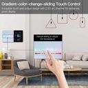 Termostato WIFI Con Meteo Protocollo WIFI 2.4G TUYA, Smart Life Rettagnaolare Compatibile Con Scatola 502 e 503 Riscaldamento Caldaia a Gas Bianco / Nero 5A 95-240V 50/60Hz 1°C 5-45°C 0-45°C <1.5W 131X75X13.6mm IP20