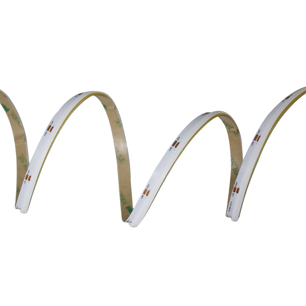 MeanWell Striscia Led COB Illuminazione Laterale 24V 10W/M 100lm/W CRI Ra>93 Angolo 180 Dimmerabile IP20 Sezione Taglio 33.3mm Bianco Neutro 4000K