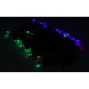 Mini Lucciole 60 Led Multicolori RGB Forma Punta di Frecca Goccia Pioggia Per Natale Festa Decorativa Filo Nero 8,8 metri Uso Interno CS31064