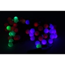Mini Lucciole 60 Led Multicolori RGB Forma Pallina Rotonda Per Decorazione Natale Filo Nero 8,8 metri Uso Interno CS31050