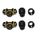 2 Pezzi Connettore Manicotto di Collegamento IP68 Forma T Cavo Raccordo Impermeabile 3 Poli Max Sezione 1,5mmq