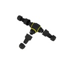 Connettore Manicotto di Collegamento IP68 Forma T Cavo Raccordo Impermeabile 3 Poli Max Sezione 1,5mmq