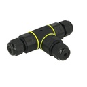 Connettore Manicotto di Collegamento IP68 Forma T Cavo Raccordo Impermeabile 3 Poli Max Sezione 1,5mmq
