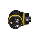 Connettore Manicotto di Collegamento IP68 Forma T Cavo Raccordo Impermeabile 3 Poli Max Sezione 1,5mmq