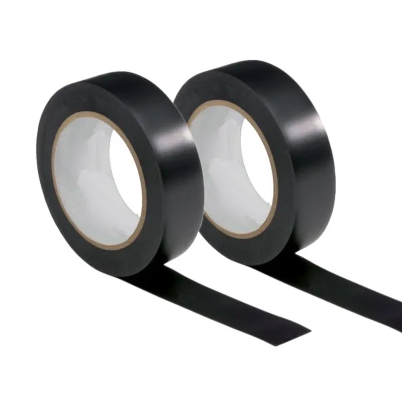 2 Nastri Isolanti Elettrici in PVC 19mm X 5m Colore Nero