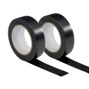 2 Nastri Isolanti Elettrici in PVC 19mm X 5m Colore Nero