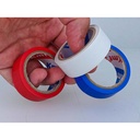 3 Nastri Isolanti Elettrici in PVC 19mm X 5m Colore Assortiti Bianco Rosso Blu