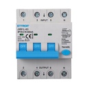 ETTROIT RCBO Interruttore Magnetotermico Differenziale Tipo A Curva C 3P+N 4M 6000A 300mA C16A AC 400V IP20 IEC61009-1