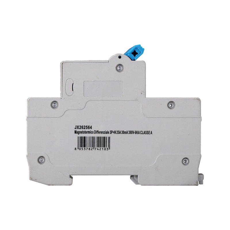 ETTROIT RCBO Interruttore Magnetotermico Differenziale Tipo A Curva C 3P+N 4M 6000A 30mA C25A AC 400V IP20 IEC61009-1