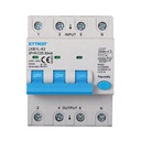 ETTROIT RCBO Interruttore Magnetotermico Differenziale Tipo A Curva C 3P+N 4M 6000A 30mA C25A AC 400V IP20 IEC61009-1