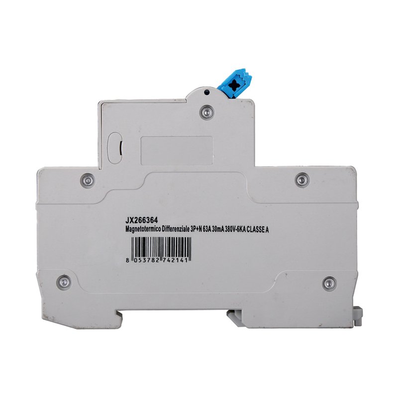 ETTROIT RCBO Interruttore Magnetotermico Differenziale Tipo A Curva C 3P+N 4M 6000A 30mA C63A AC 400V IP20 IEC61009-1