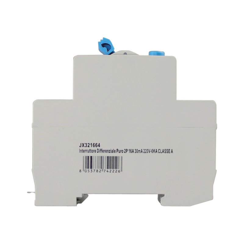 ETTROIT RCCB Interruttore Differenziale Puro Tipo A 1P+N 2M 6000A 30mA 16A AC 230V IP20 IEC61008-1