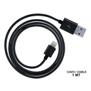 2 Pezzi Cavo USB Dati Ricarica Per Iphone Colore Nero 1 Metro