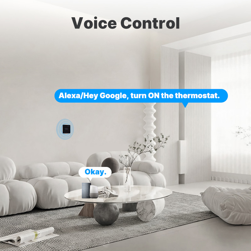 Termostato WIFI Touch Protocollo WIFI 2.4G TUYA, Smart Life Quadrata Compatibile Con Scatola 502 Riscaldamento Caldaia a Gas Riscaldamento Pavimento Con Acqua Nero 3A 100-250V IP20