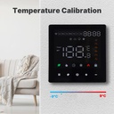 Termostato WIFI Touch Protocollo WIFI 2.4G TUYA, Smart Life Quadrata Compatibile Con Scatola 502 Riscaldamento Caldaia a Gas Riscaldamento Pavimento Con Acqua Nero 3A 100-250V IP20