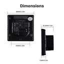 Termostato WIFI Touch Protocollo WIFI 2.4G TUYA, Smart Life Quadrata Compatibile Con Scatola 502 Riscaldamento Caldaia a Gas Riscaldamento Pavimento Con Acqua Nero 3A 100-250V IP20