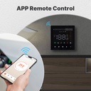 Termostato WIFI Touch Protocollo WIFI 2.4G TUYA, Smart Life Quadrata Compatibile Con Scatola 502 Riscaldamento Caldaia a Gas Riscaldamento Pavimento Con Acqua Nero 3A 100-250V IP20