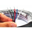 100 Metri Cavo Filo Elettrico Piattina Penta Polare 5X0,25 mmq Cavo di Prolunga Per Striscia Led RGBW