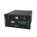 Kit Batteria di Accumulo 9.6kWh LiFePO4 BMS Integrato per Inverter Fotovoltaici CEI 0-21 48V 200Ah con Modulo Armadio Rack e Copertura