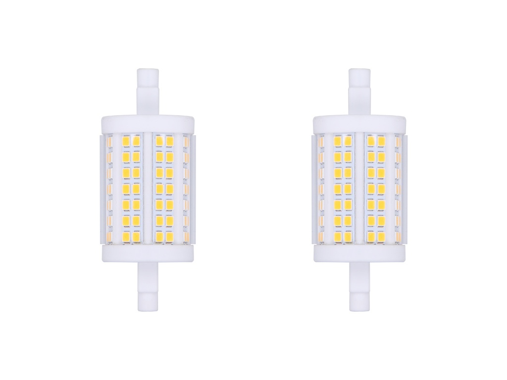 MeanWell Lampadina Led R7S 78mm SMD 220V 15W 140LM/W D Bianco Caldo 3000K >80 360° SI, Triac Dimmer IP20 2100 Lumen