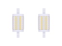 MeanWell Lampadina Led R7S 78mm SMD 220V 15W 140LM/W D Bianco Caldo 3000K >80 360° SI, Triac Dimmer IP20 2100 Lumen