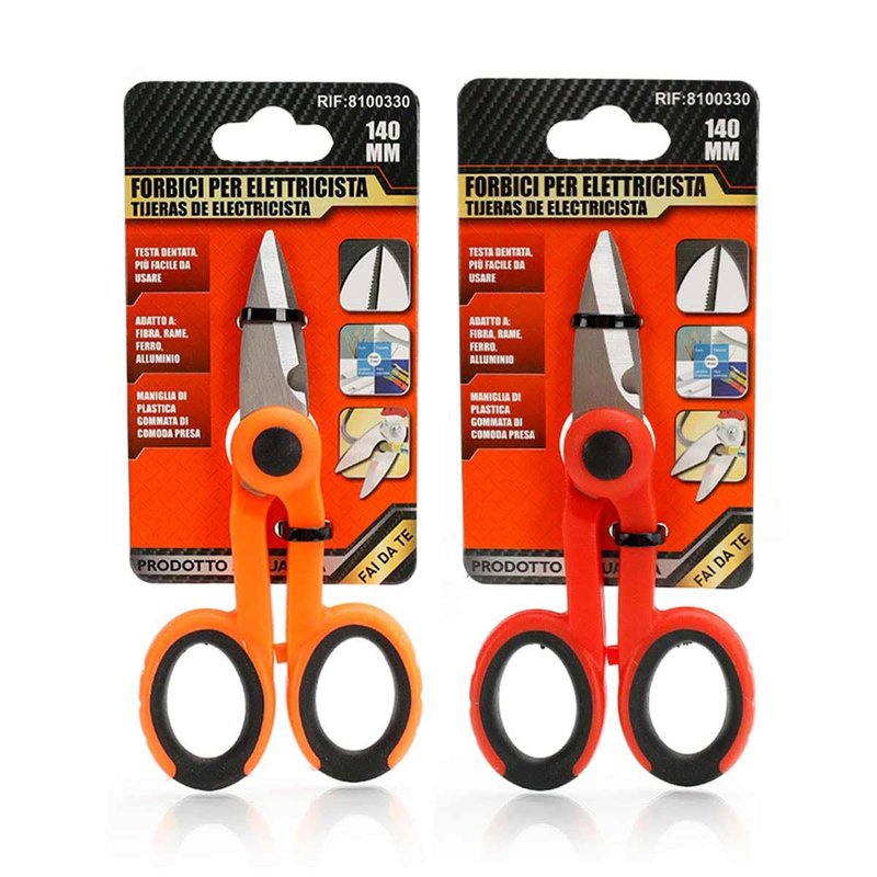 Forbici per Elettricisti 140mm Taglia e Spelacavi Spelafili In Acciaio Inossidabile