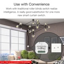 Modulo Tapparelle ZigBee 3.0 + RF 433MHz, TUYA, Smart Life, 2A, AC 90-250V, 50/60HZ, 500W, 52X47X18mm, IP20, SHZ108ZR