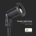 Picchetto in Alluminio con Portalampada GU10 Orientabile 88*75*245mm Colore Nero IP65