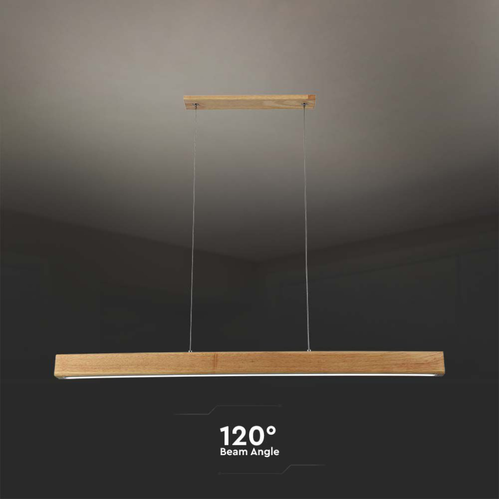 Lampadario LED a Sospensione 12W Colore Legno 4000K SKU-23100