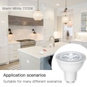 Lampada Led GU10, ZigBee 3.0, RGB+CW, TUYA, Smart Life, AC 90-250V, 50/60HZ, 5W, 50X55mm, IP20, SHZ61005