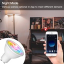 Lampada Led GU10, ZigBee 3.0, RGB+CW, TUYA, Smart Life, AC 90-250V, 50/60HZ, 5W, 50X55mm, IP20, SHZ61005
