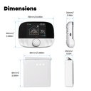 Termostato WIFI + RF Protocollo WIFI 2.4G + RF 433MHZ TUYA, Smart Life Riscaldamento Caldaia a Gas,Riscaldamento Pavimento Con Acqua 5A 95-240V 50/60Hz IP20
