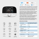 Termostato WIFI + RF Protocollo WIFI 2.4G + RF 433MHZ TUYA, Smart Life Riscaldamento Caldaia a Gas,Riscaldamento Pavimento Con Acqua 5A 95-240V 50/60Hz IP20