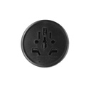 Convertitore Adattatore Viaggio Da Spina Schuko 16A A Presa UK USA AUS CN Colore Nero Max 2300W