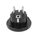 Convertitore Adattatore Viaggio Da Spina Schuko 16A A Presa UK USA AUS CN Colore Nero Max 2300W