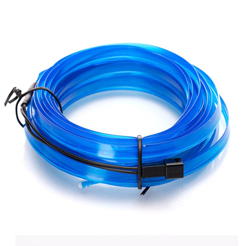 Striscia LED Decorativa Blu Super Sottile per Interno Auto Lunga 5 Metri Tagliabile Alimentata da USB