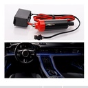Striscia LED Decorativa Blu Super Sottile per Interno Auto Lunga 5 Metri Tagliabile Alimentata da USB