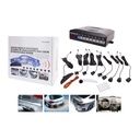 Kit 8 Sensori di Parcheggio Con Display Led e Cicalino Per Anteriore e Posteriore Sensori da 21mm
