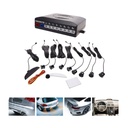 Kit 8 Sensori di Parcheggio Con Display Led e Cicalino Per Anteriore e Posteriore Sensori da 21mm