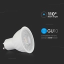 V-TAC Faretto LED GU10 6W 110° Copertura Trasparente 3000K SKU-211921