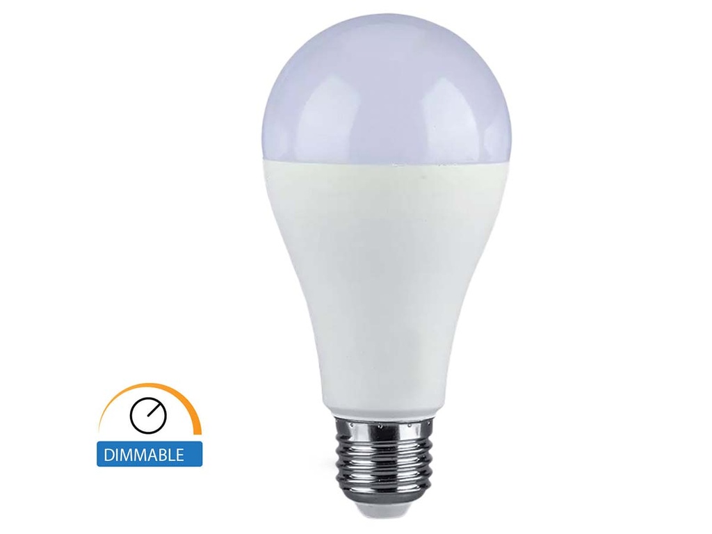 Lampada Led E27 A65 17W 1521 LM Caldo 3000K Dimmerabile Chip Samsung SKU-20188