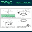 Faretto Pannello Led Da Incasso Rotondo 24W Bianco Freddo 6500K Diametro 300mm SKU-7869