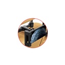 Porta Celluare Poggiatesta Auto Supporto Smartphone Tablet Da 5~9" Nero Rotazione di 360 Gradi Per Sedile Posteriore