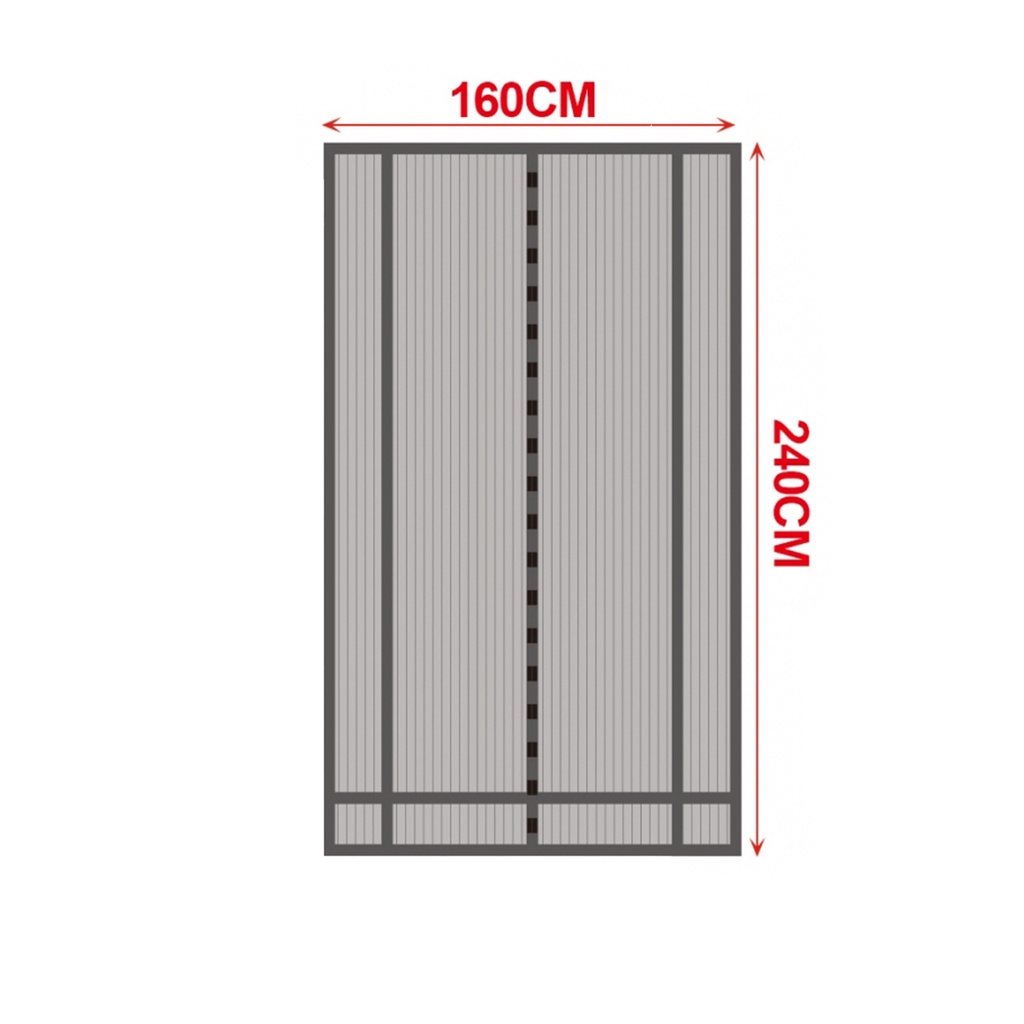 Tenda Zanzariera Porta Nera Tagliabile 