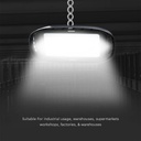 Campana LED SMD Industriale 100W Quadrata Colore Nero 4000K IP65 SKU-10035